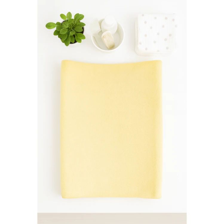 Pokrowiec Frotte na Przewijak 70x50 cm Żółty Miękki i Elastyczny