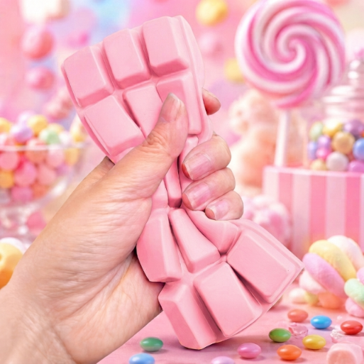 Gniotek antystresowy Czekolada Squishy miękki pachnący elastyczny RÓŻOWA