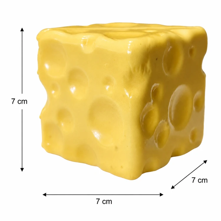 Gniotek Ser Piankowy 7 cm Kostka Sera Squishy Pachnący Antystresowy Dzieci