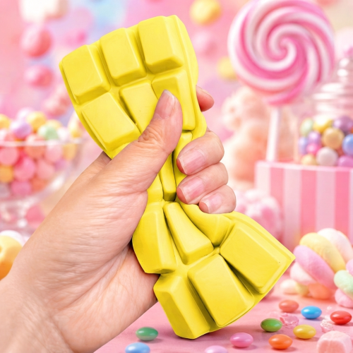 Gniotek antystresowy Czekolada Squishy miękki pachnący elastyczny ŻÓŁTA