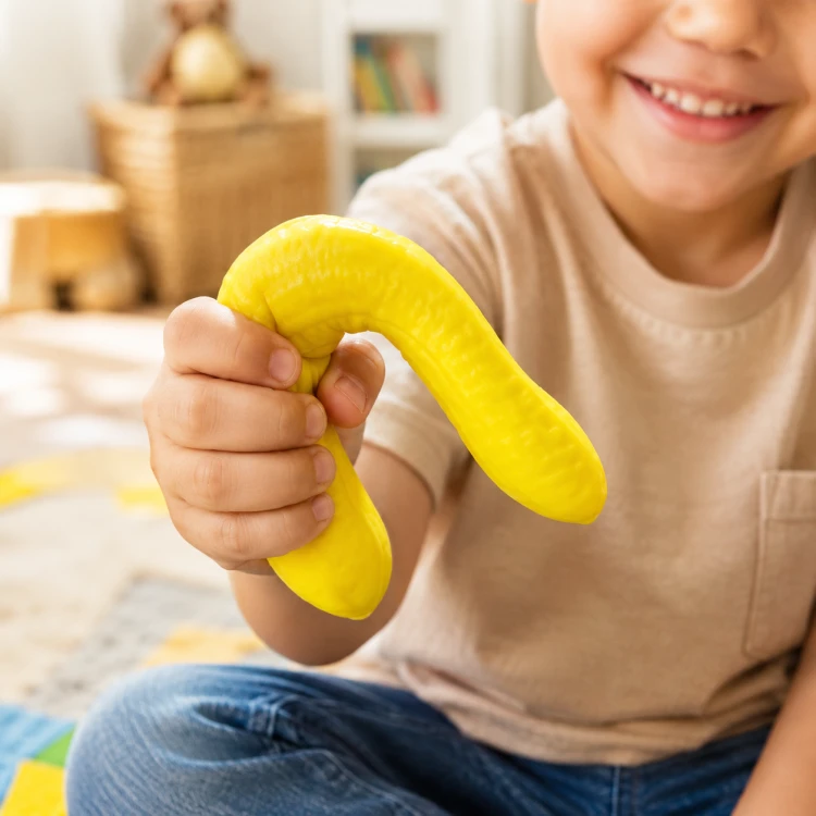 Gniotek Banan 13 cm Squishy Rozciągliwy Antystresowy Sensoryczny dla Dzieci