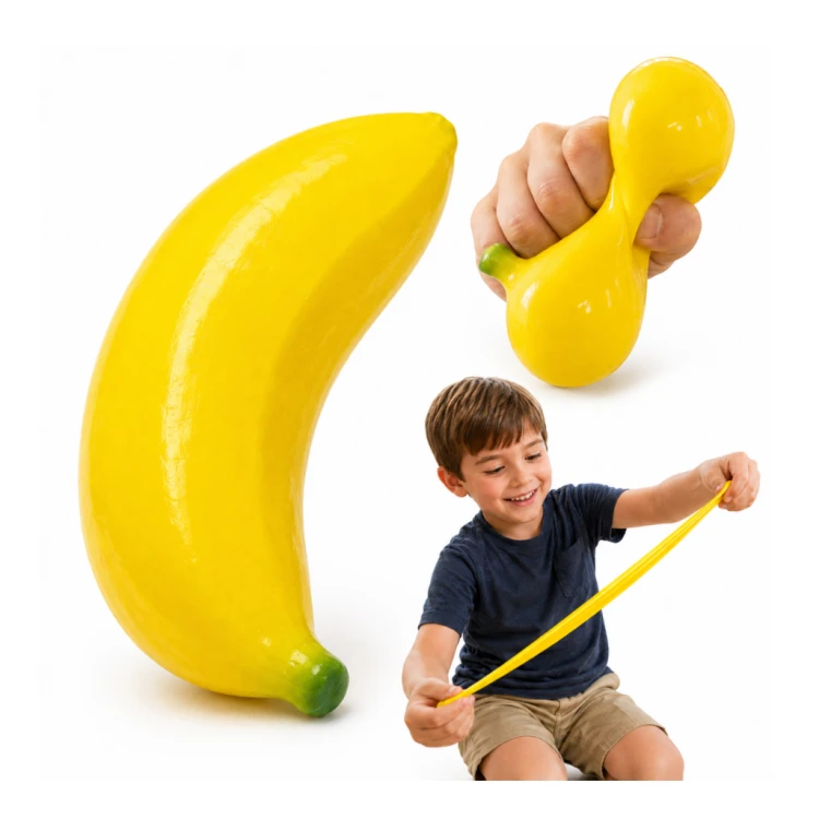 Gniotek Banan 13 cm Squishy Rozciągliwy Antystresowy Sensoryczny dla Dzieci