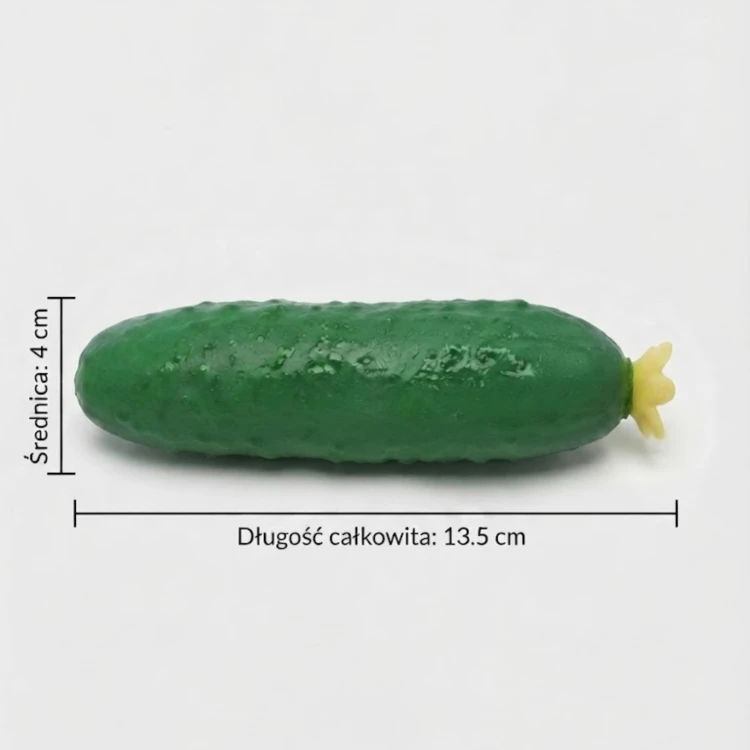 Gniotek Ogórek 13,5 cm Miękki Antystresowy Sensoryczny do Ściskania Dzieci