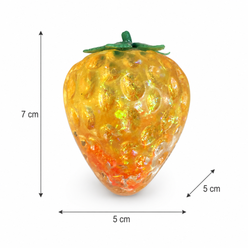 Gniotek Truskawka 7 cm Twardawy Antystresowy Sensoryczny