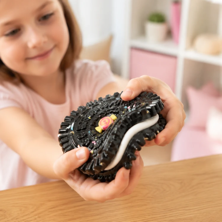 Gniotek Antystresowy Duże Ciastko Żelowe 11 cm Miękkie Sensoryczne Dzieci
