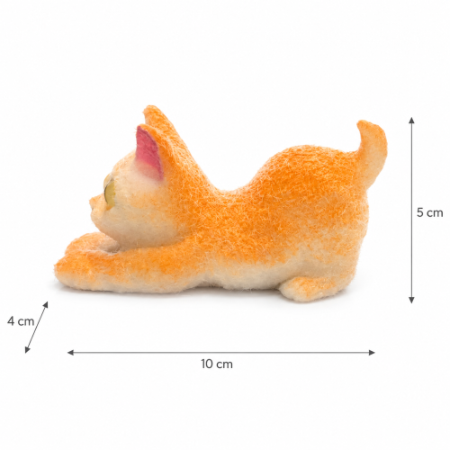 Gniotek Kotek Żelowy z Sierścią 10 cm Miękki Antystresowy Squishy Dzieci