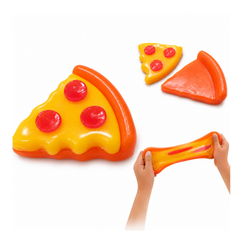 Gniotek Pizza Żelowa Miękka Zabawka Antystresowa do Ściskania Rozciągania