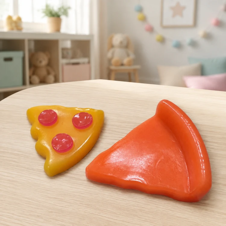 Gniotek Pizza Żelowa Miękka Zabawka Antystresowa do Ściskania Rozciągania