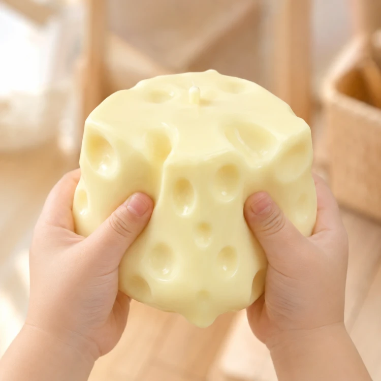 Gniotek Ser Wazelinowy 5 cm Kostka Sera Squishy Antystresowy dla Dzieci