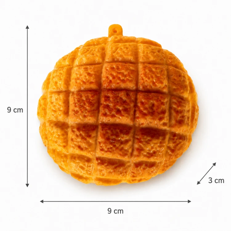 Gniotek Ciasto Crunchy Drożdżówka Gumowy Antystresowy do Ściskania Zabawka
