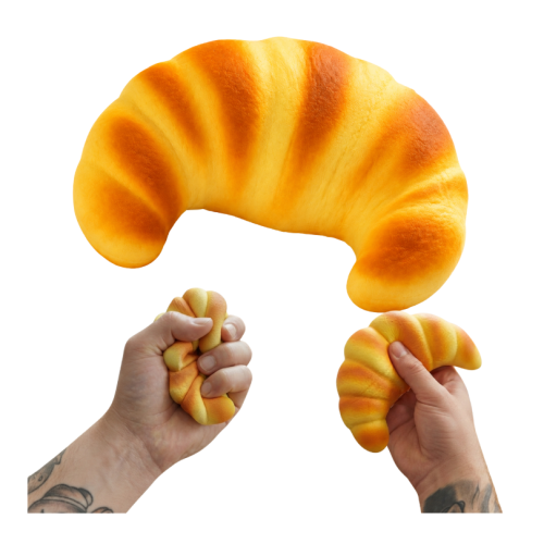 Gniotek antystresowy croissant rogal Squishy do ściskania