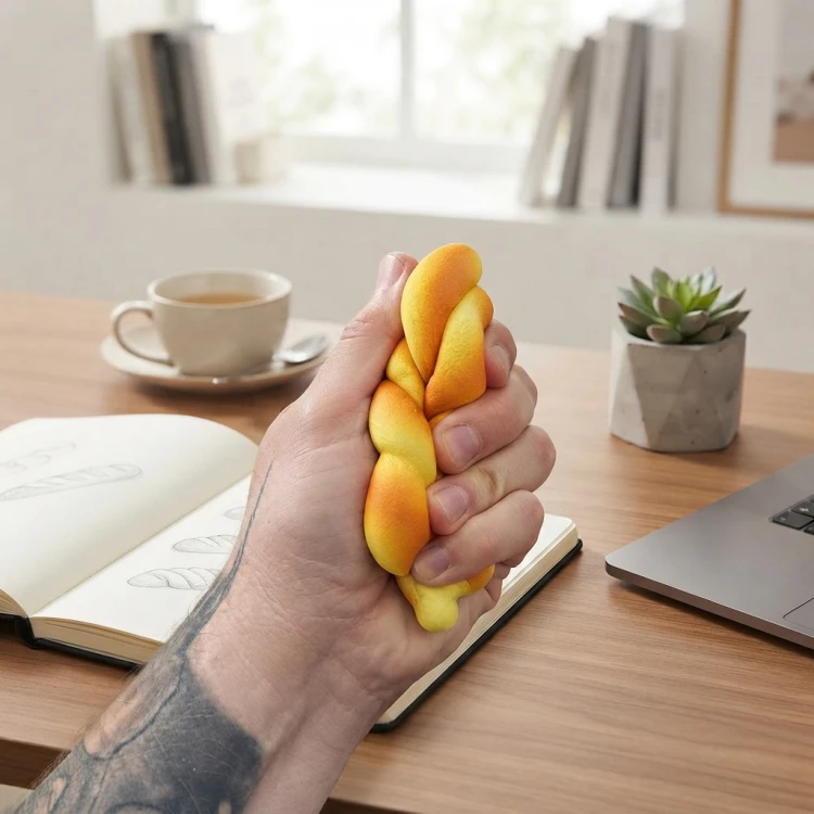 Gniotek antystresowy croissant rogal Squishy do ściskania
