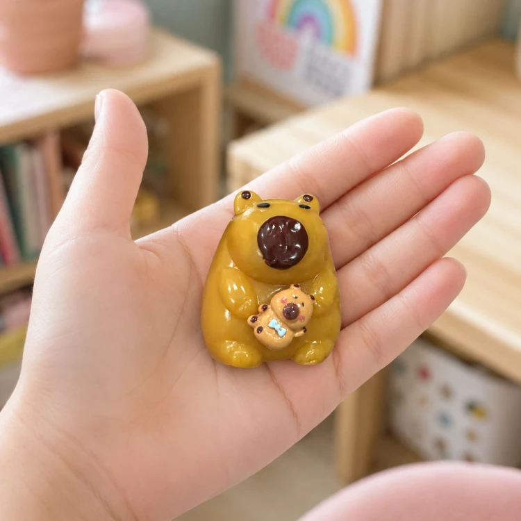 Gniotek Kapibara Żelowa 5.5 cm Antystresowy Sensoryczny do Ściskania Dzieci
