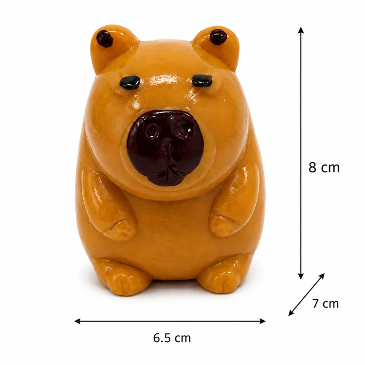 Gniotek Kapibara Żelowa 8 cm Antystresowy Sensoryczny do Ściskania Dzieci