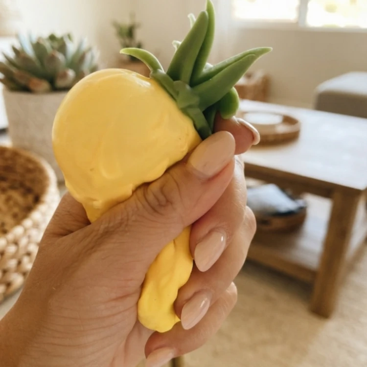 Gniotek Ananas Orbeez Żelowy Antystresowy Sensoryczny do Ściskania Dzieci