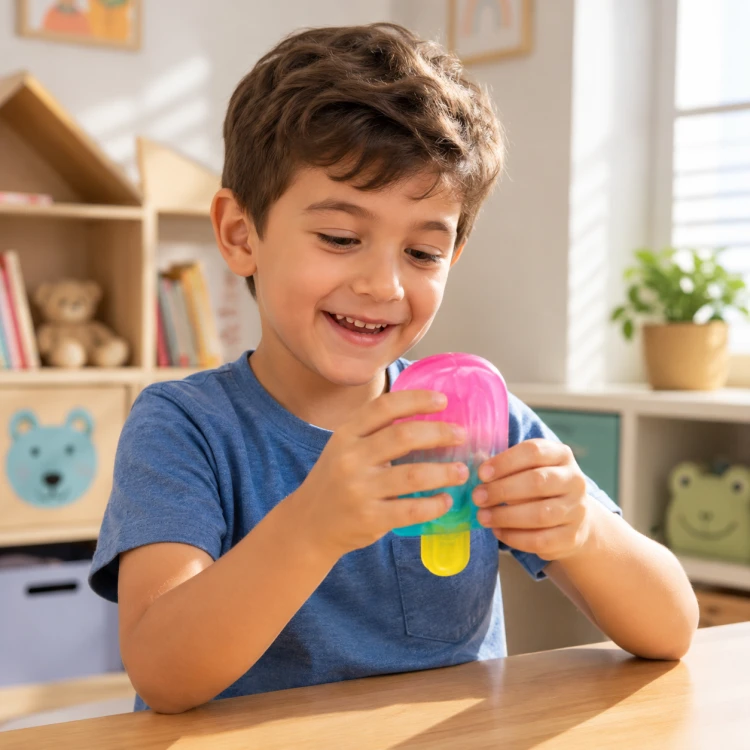 Gniotek Żelowy Lód na Patyku ICE Squishy Pachnący Antystresowy dla Dzieci