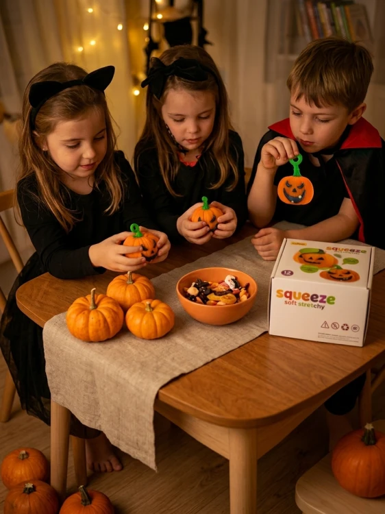 Gniotek Antystresowy Dynia Halloween Wazelinowa Squishy do Ściskania