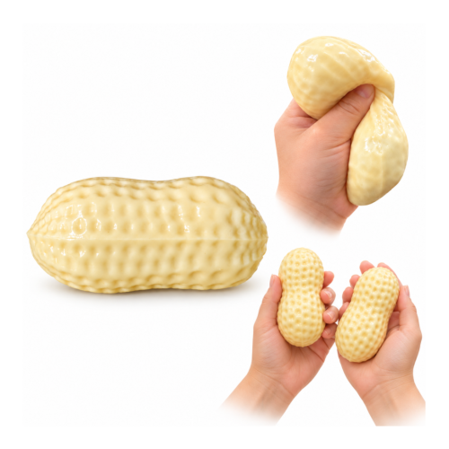 Gniotek Antystresowy Orzeszek Fistaszek Crunchy Squishy do Ściskania 11 cm