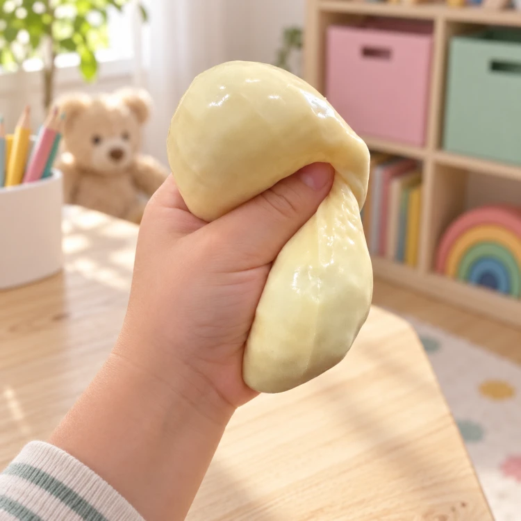 Gniotek Antystresowy Orzeszek Fistaszek Crunchy Squishy do Ściskania 11 cm