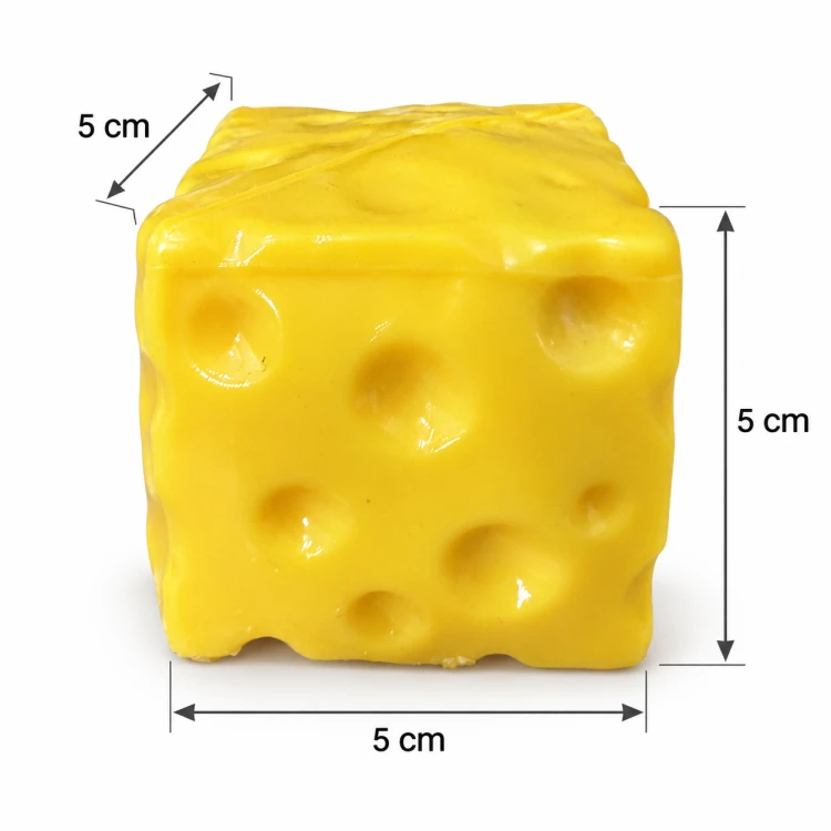 Gniotek Antystresowy Ser Crunchy Pachnący Squishy 5x5 cm do Ściskania ASMR
