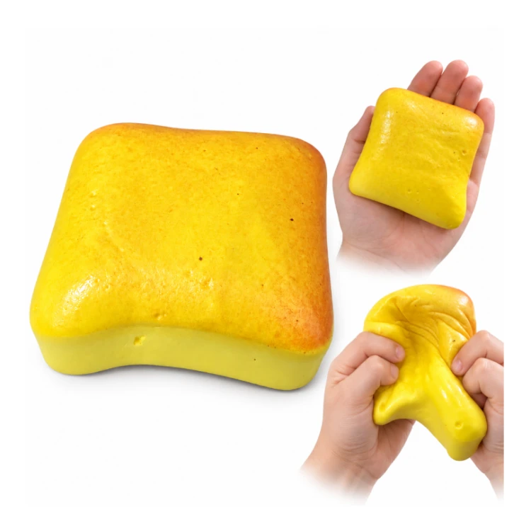 Gniotek Antystresowy Tost Pachnący Piankowy Squishy 11 cm do Ściskania ASMR
