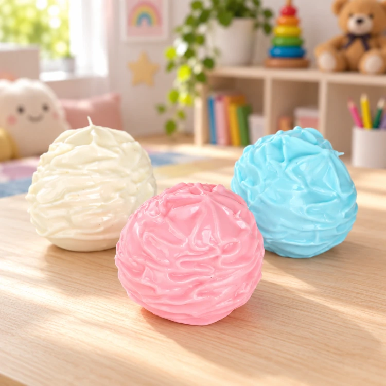 Gniotek Antystresowy Beza Wazelinowa Squishy Sensoryczna 6 cm do Ściskania