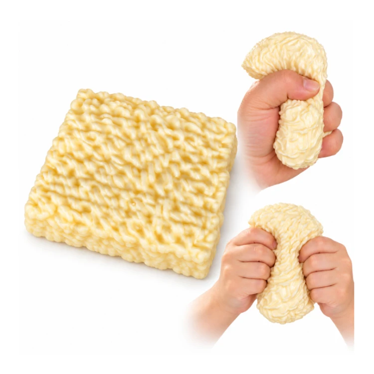 Gniotek Antystresowy Makaron Noodle Crunchy Squishy 8 cm do Ściskania