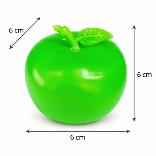 Gniotek Antystresowy Jabłko Crunchy Squishy Sensoryczny 6 cm do Ściskania