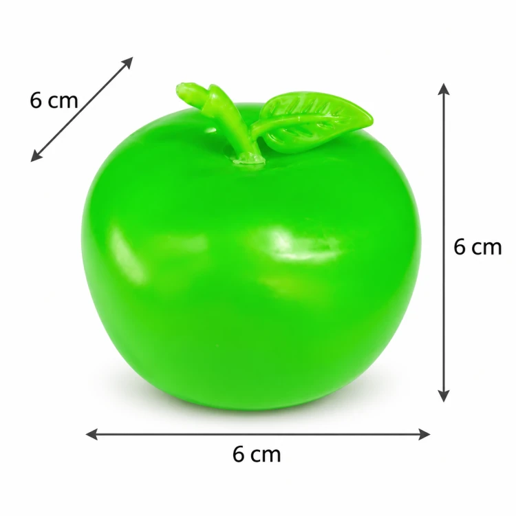 Gniotek Antystresowy Jabłko Crunchy Squishy Sensoryczny 6 cm do Ściskania