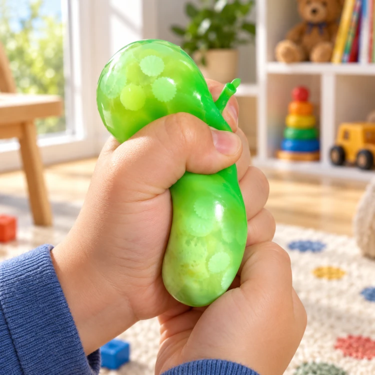 Gniotek Antystresowy Jabłko Crunchy Squishy Sensoryczny 6 cm do Ściskania