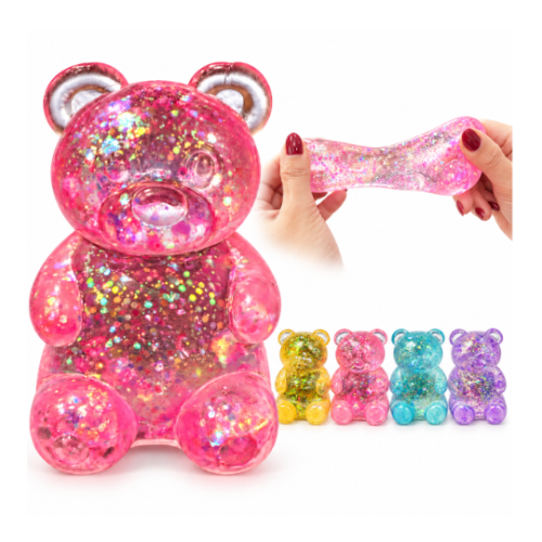 Gniotek Antystresowy Miś Silikonowy Squishy Sensoryczny 7 cm do Ściskania