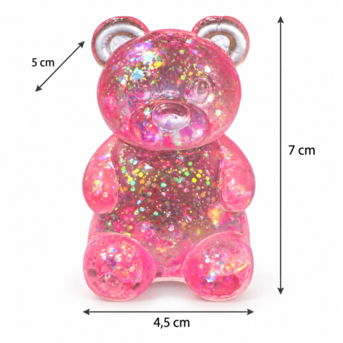 Gniotek Antystresowy Miś Silikonowy Squishy Sensoryczny 7 cm do Ściskania