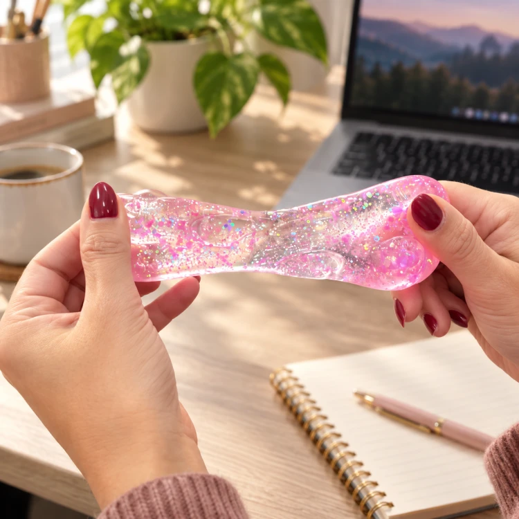 Gniotek Antystresowy Miś Silikonowy Squishy Sensoryczny 7 cm do Ściskania
