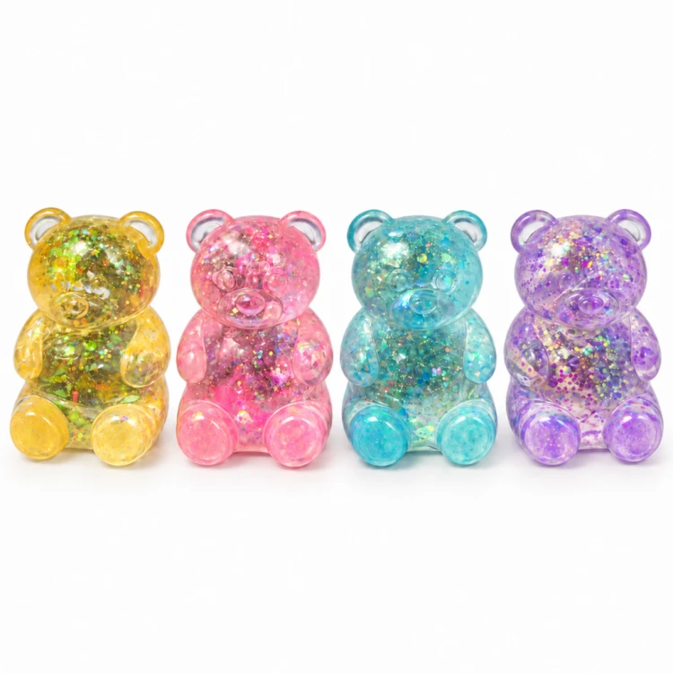 Gniotek Antystresowy Miś Silikonowy Squishy Sensoryczny 7 cm do Ściskania