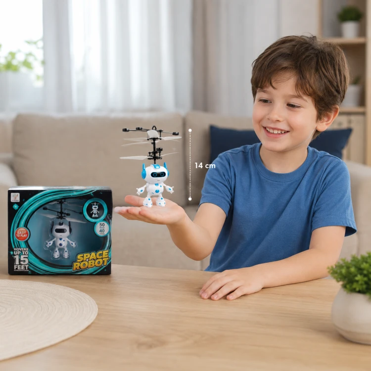 Latający robot dron RC sterowany dłonią USB światło prezent Dzień Chłopaka