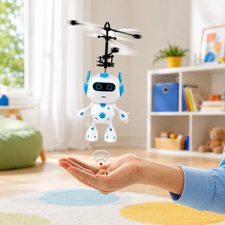Latający robot dron RC sterowany dłonią USB światło prezent Dzień Chłopaka