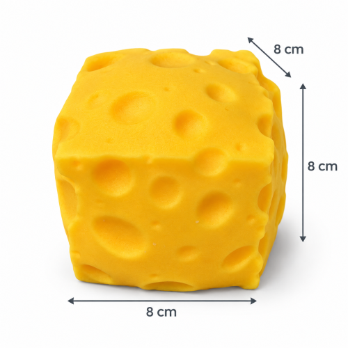 Gniotek Antystresowy Ser z Dziurami Elastyczny Squishy 8 cm do Ściskania