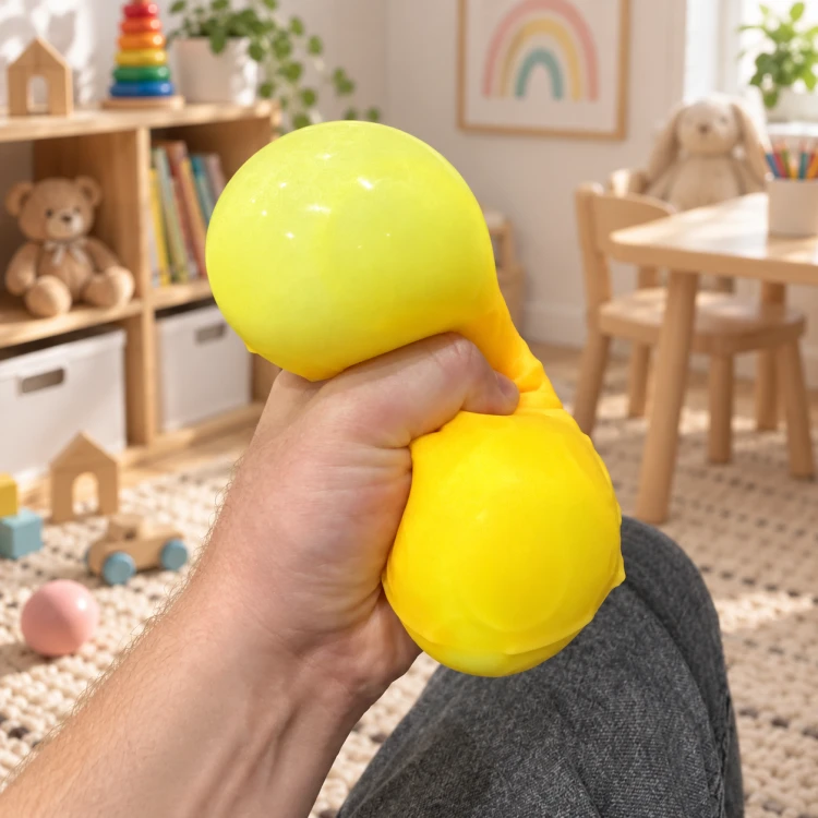 Gniotek Antystresowy Ser z Dziurami Elastyczny Squishy 8 cm do Ściskania