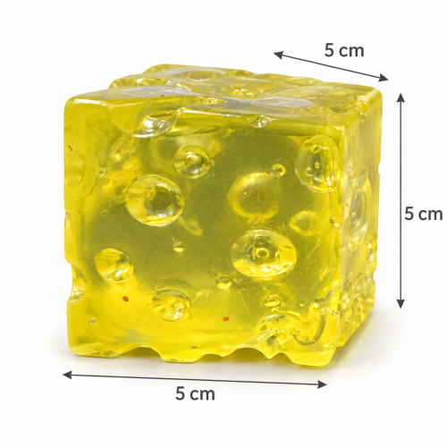 Gniotek Antystresowy Ser z Dziurami Żelowy Silikonowy Squishy 5 cm Pachnący