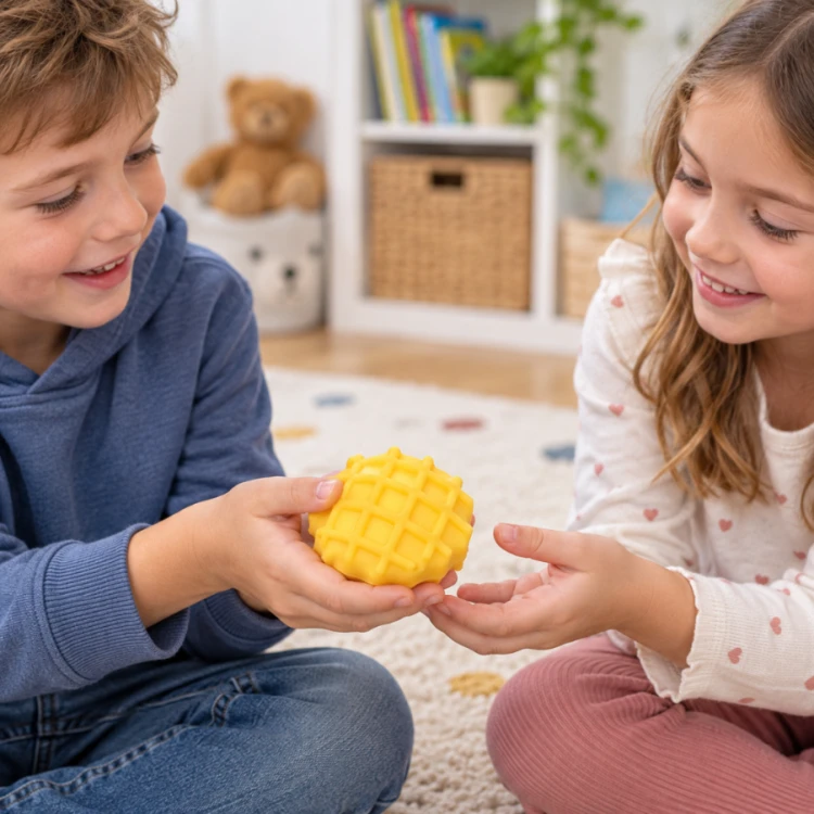 Gniotek Antystresowy Gofr Crunchy Squishy 7 cm Prezent na Dzień Chłopaka