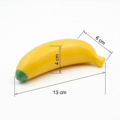 Gniotek Antystresowy Banan Crunchy Squishy 13 cm do Ściskania