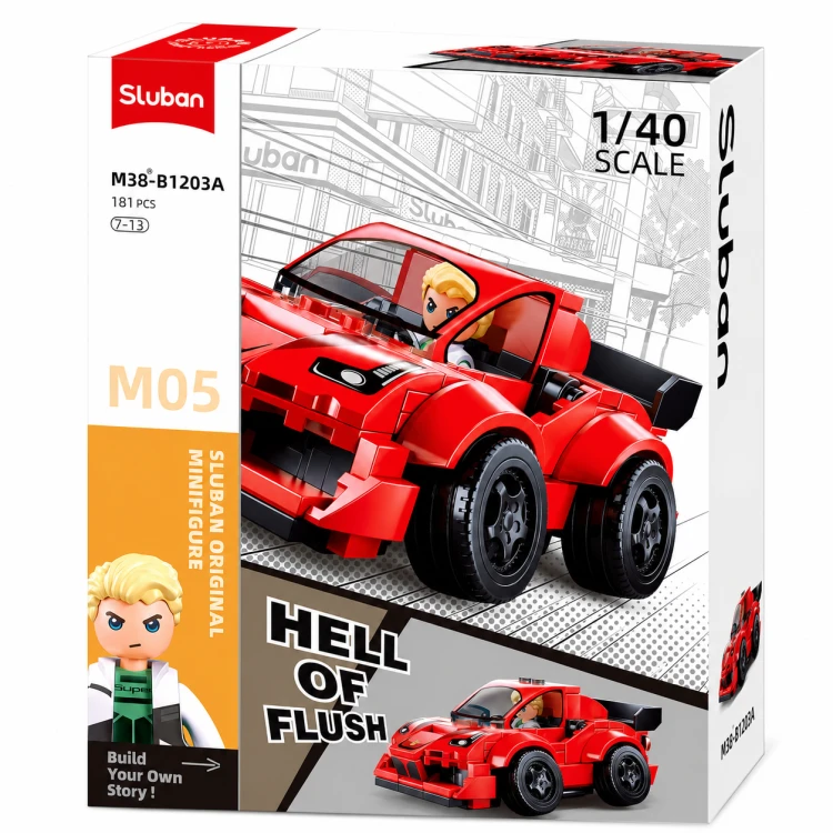 Sluban Car Club Samochód Wyścigowy 181 el Auto Sportowe Na Dzień Chłopaka