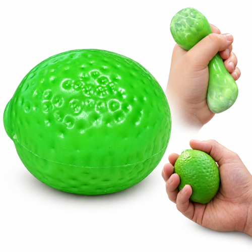 Gniotek Antystresowy Limonka Crunchy Squishy 7,5 cm Mięciutki do Ściskania
