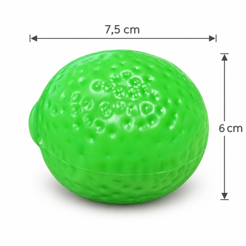 Gniotek Antystresowy Limonka Crunchy Squishy 7,5 cm Mięciutki do Ściskania