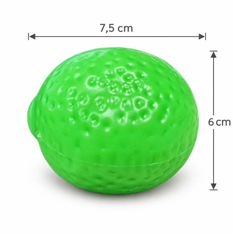 Gniotek Antystresowy Limonka Crunchy Squishy 7,5 cm Mięciutki do Ściskania