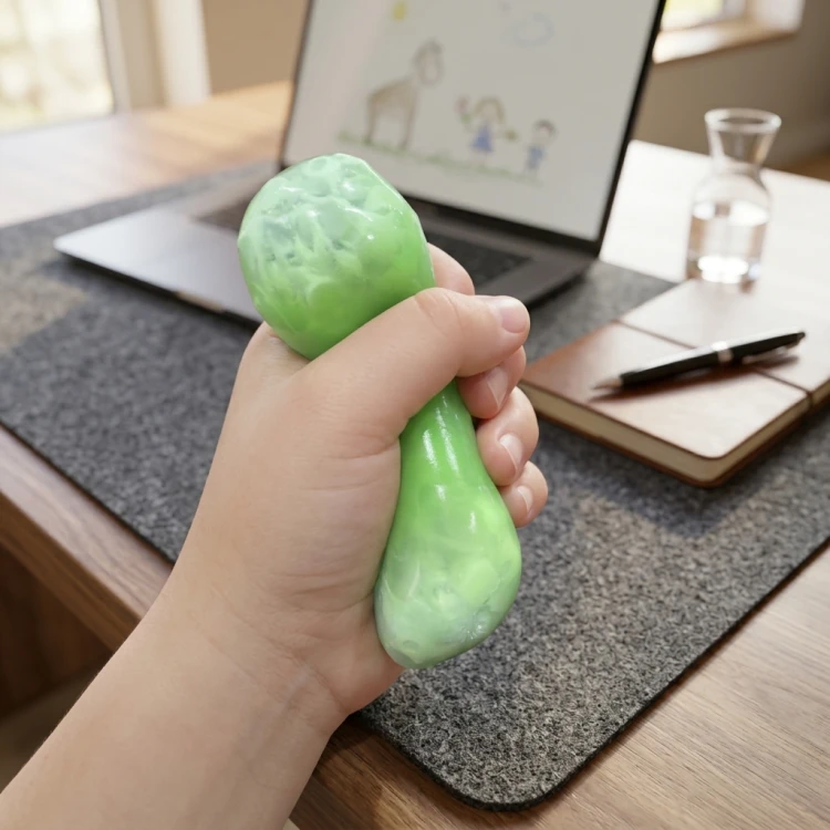Gniotek Antystresowy Limonka Crunchy Squishy 7,5 cm Mięciutki do Ściskania