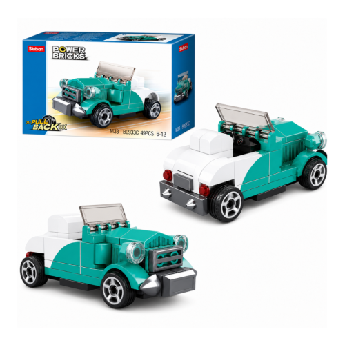 Klocki Konstrukcyjne Sluban Hot Rod Samochód Z Napędem 49 el Dzień Chłopaka