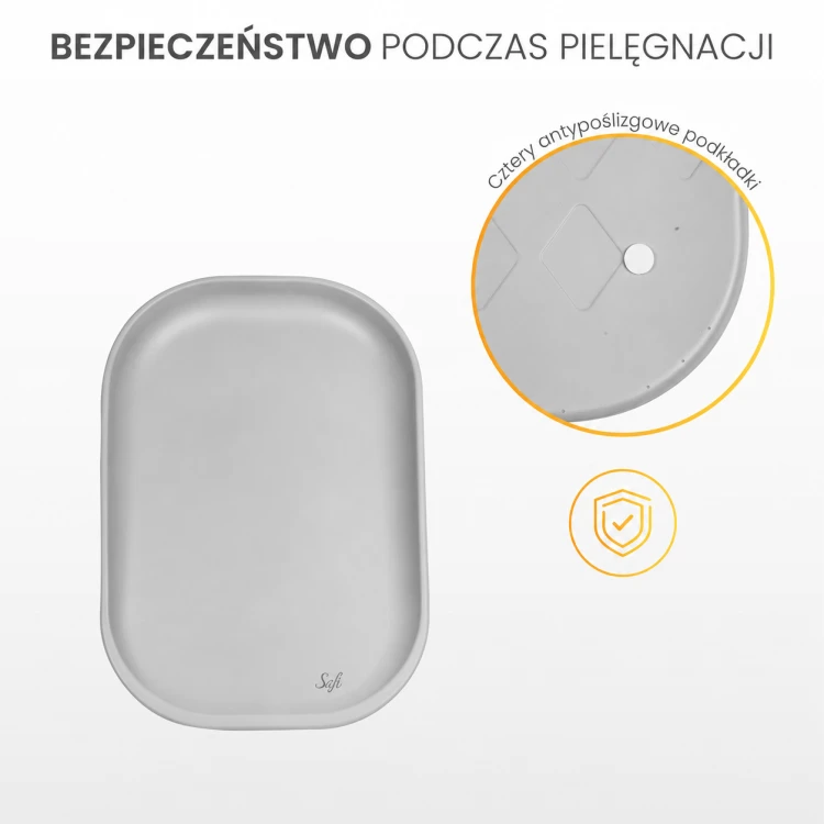 Przewijak Mata na Komodę Szary 70x48 cm Sensillo SAFI Miękki dla Dziecka