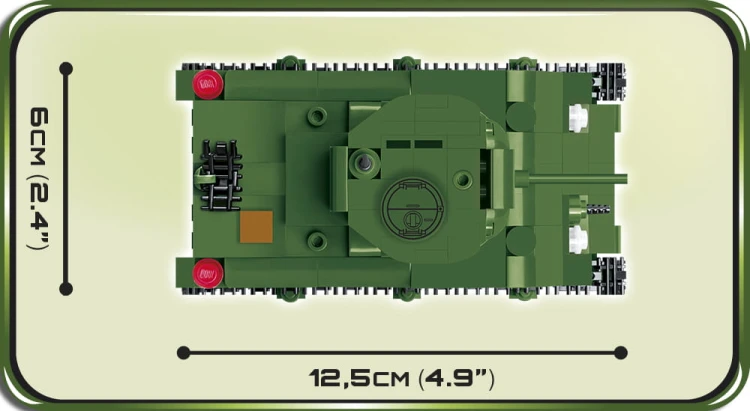 KLOCKI COBI 2708 Czołg Sherman M4A1 HC WWII 300 EL