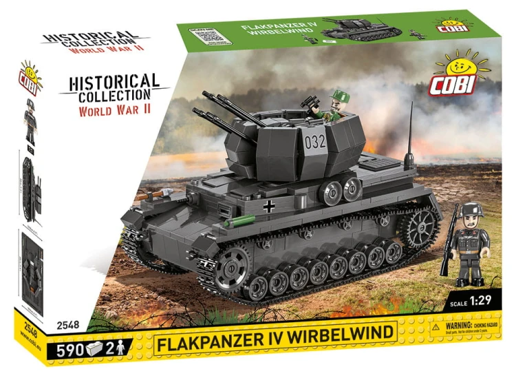 KLOCKI COBI 2548 Czołg Flakpanzer IV Wirbelwind HC WW2 590 EL